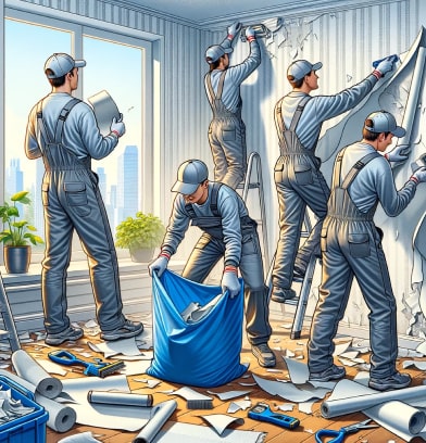 Vorbereitung für Renovierung, Entsorgung von Bauschutt in Köln